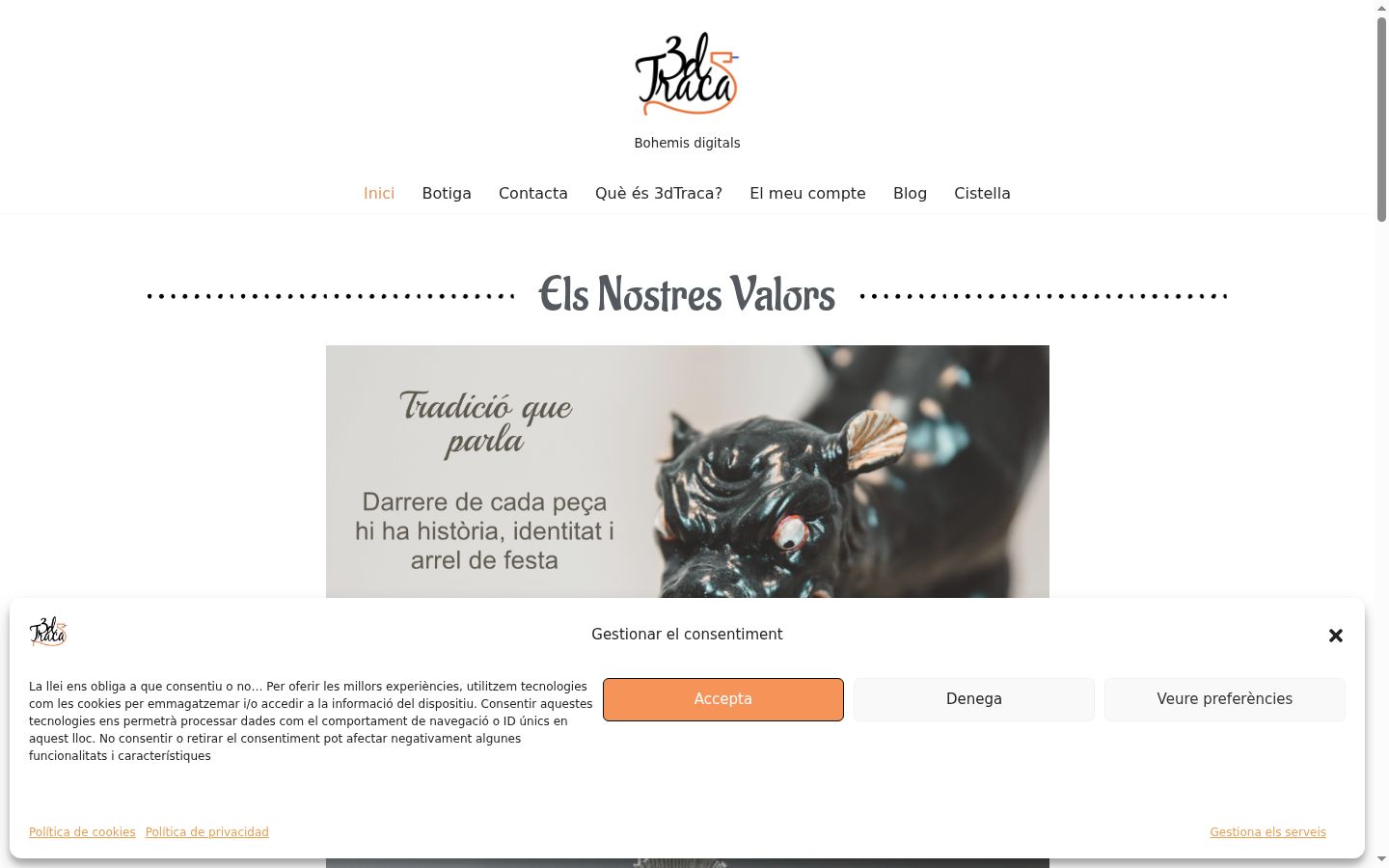 Screenshot van de toestemmingsbanner zoals getoond vóór enige interactie
