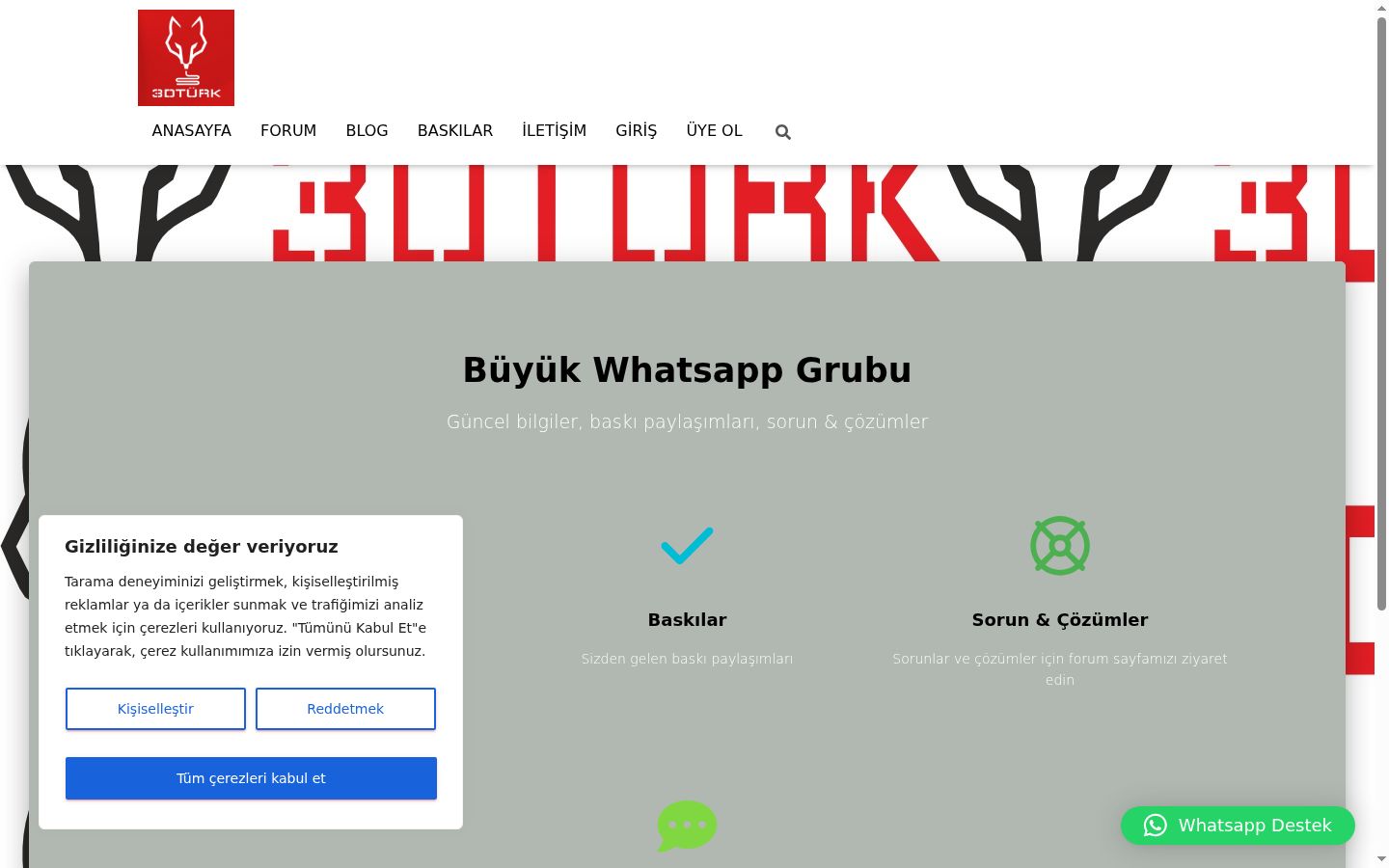 Screenshot des Einwilligungsbanners vor jeglicher Interaktion