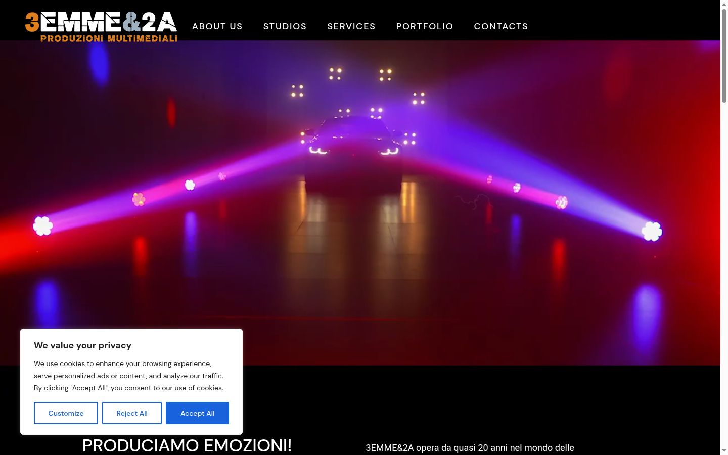 Sutikimo reklamjuostės, rodytos prieš bet kokią sąveiką, ekrano kopija