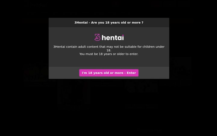 Ekrano kopija 3hentai.net