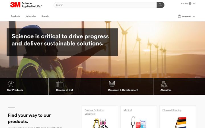 Screenshot of 3mcanada.ca