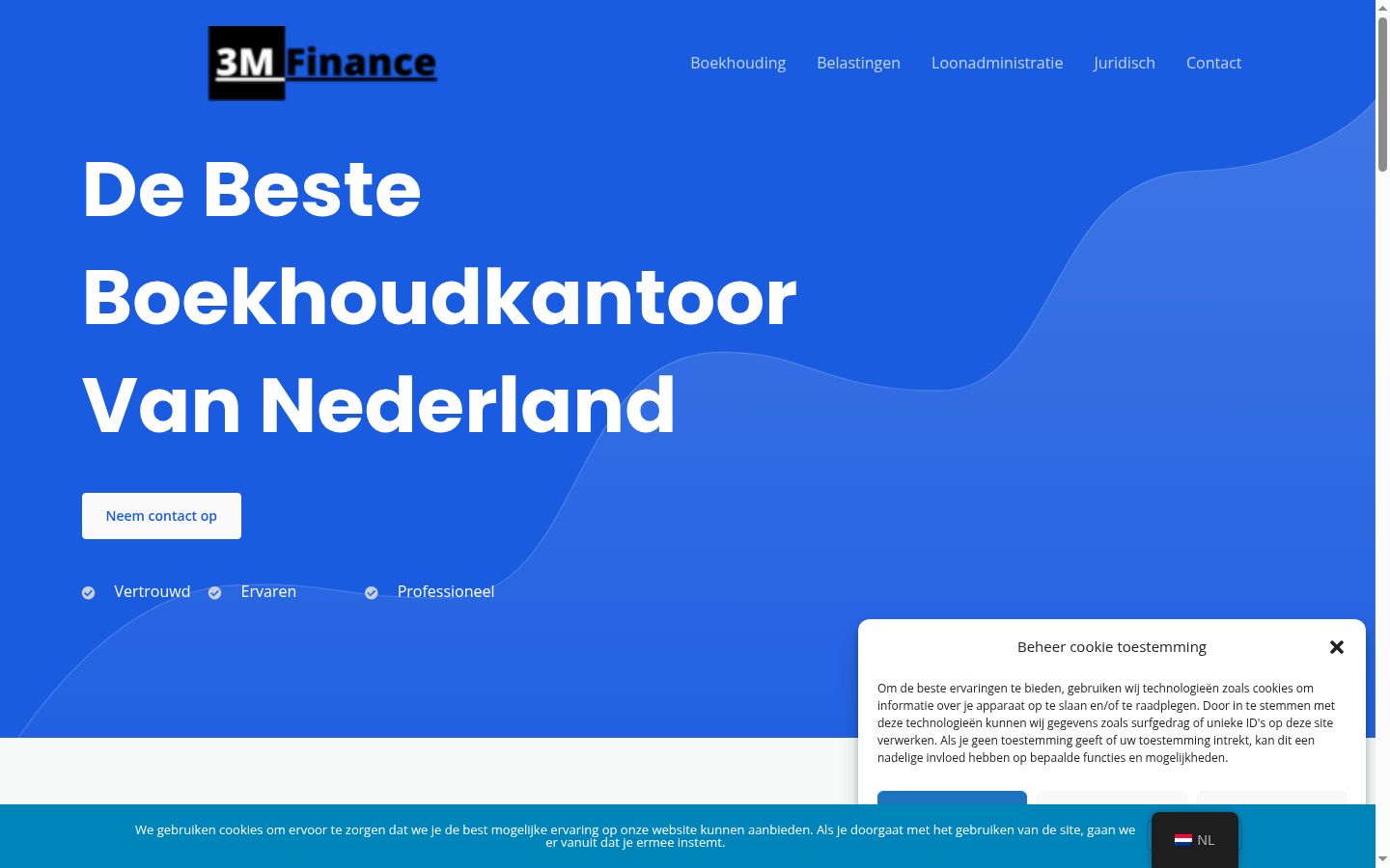 Screenshot tal-banner tal-kunsens muri qabel kwalunkwe interazzjoni