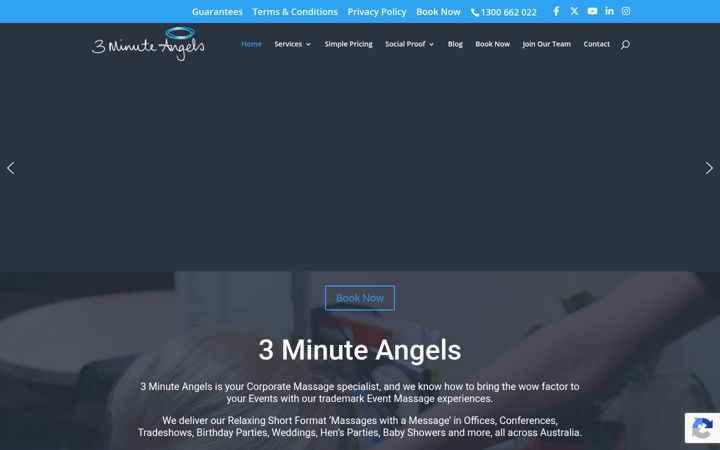 Screenshot von 3minuteangels.com