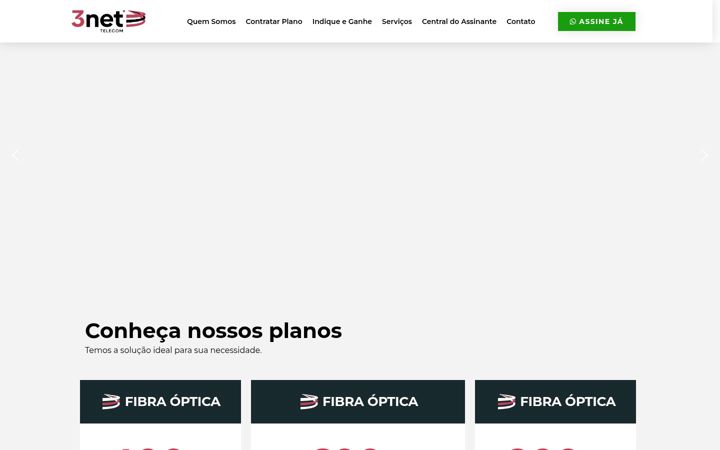 Screenshot stránky 3net.com.br