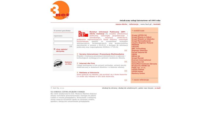 Screenshot of 3net.pl