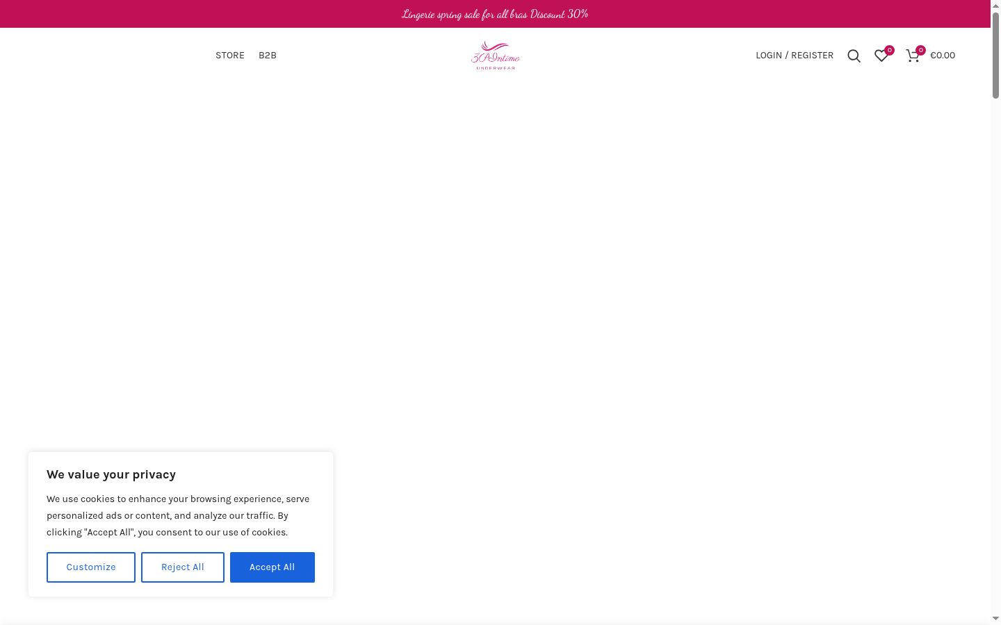 Capture d'écran de la bannière de consentement affichée avant toute interaction