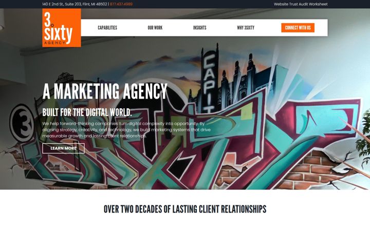 Screenshot of 3sixty.agency