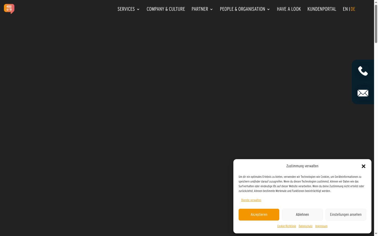 Screenshot tal-banner tal-kunsens muri qabel kwalunkwe interazzjoni