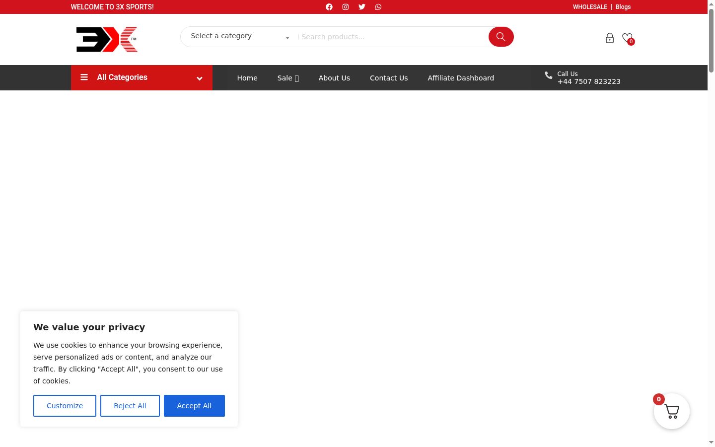 Capture d'écran de la bannière de consentement affichée avant toute interaction