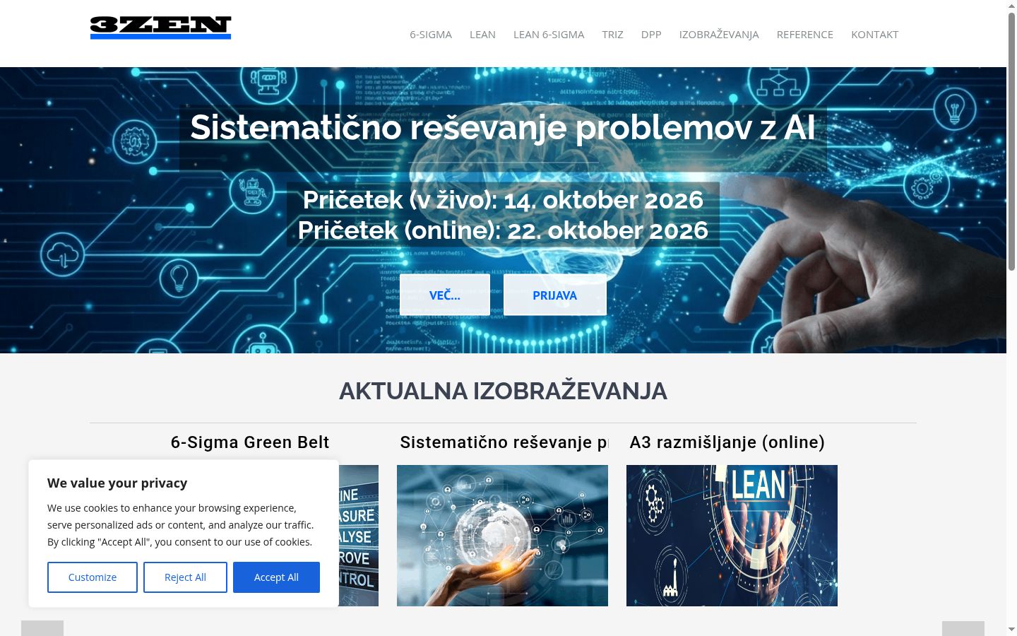 Zrzut ekranu banera zgody wyświetlanego przed jakąkolwiek interakcją
