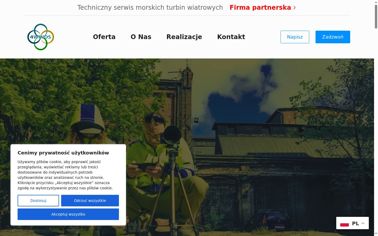 Screenshot des Einwilligungsbanners vor jeglicher Interaktion