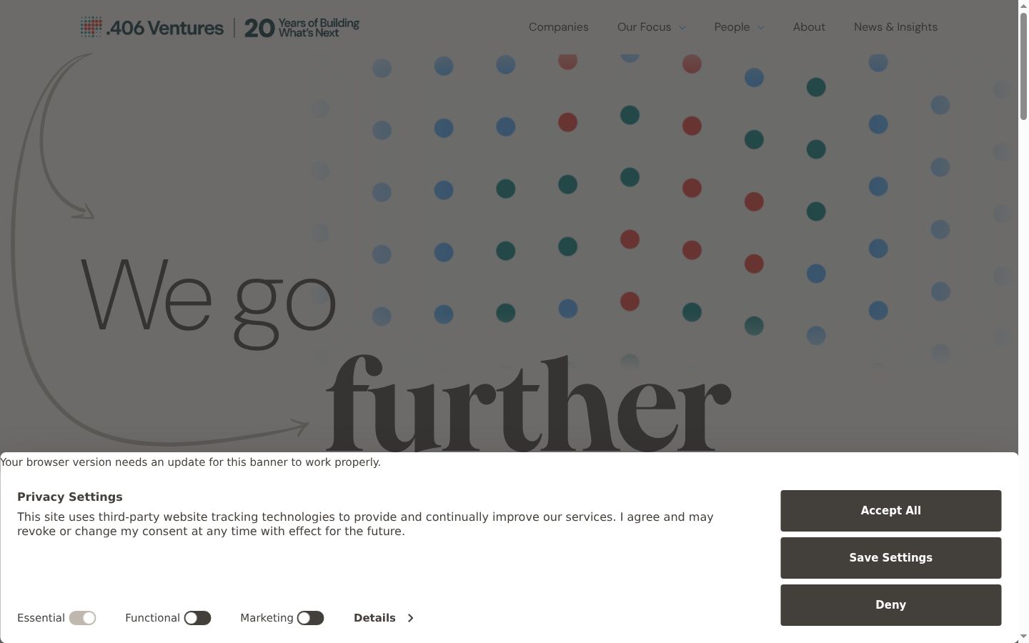 Screenshot tal-banner tal-kunsens muri qabel kwalunkwe interazzjoni