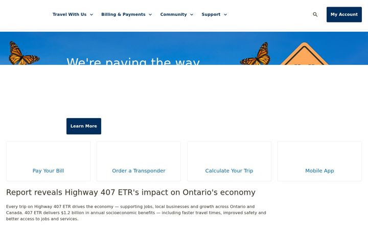 Kuvakaappaus sivustosta 407etr.com