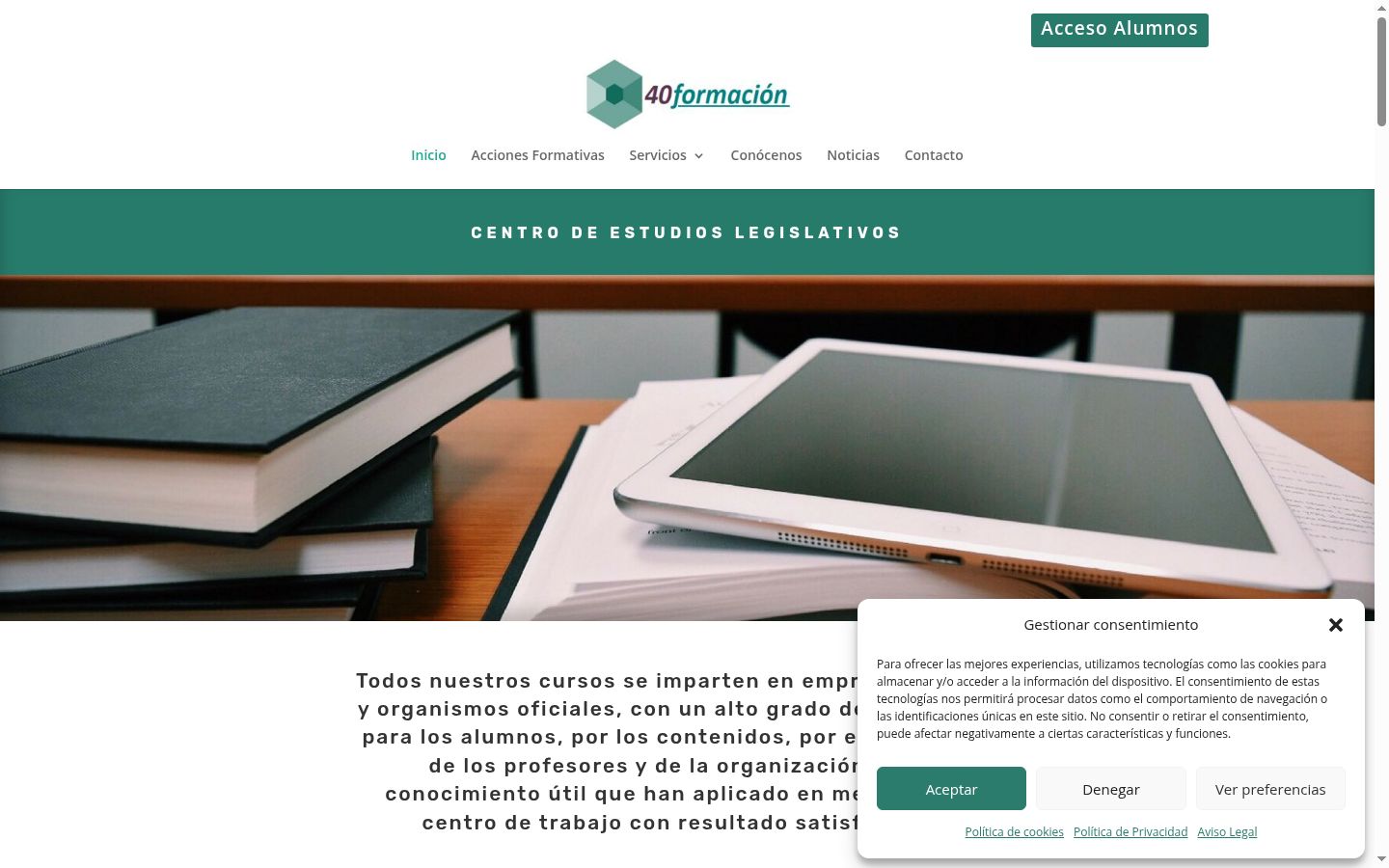 Screenshot tal-banner tal-kunsens muri qabel kwalunkwe interazzjoni