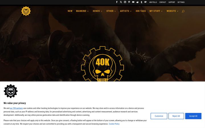 Екранна снимка на 40k.gallery