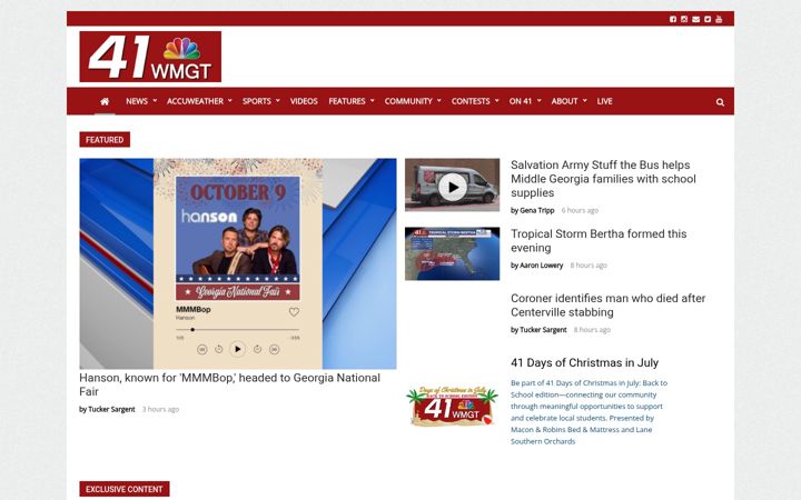 Screenshot of 41nbc.com