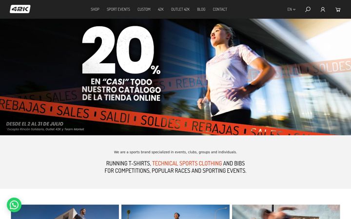 Screenshot of 42krunning.com