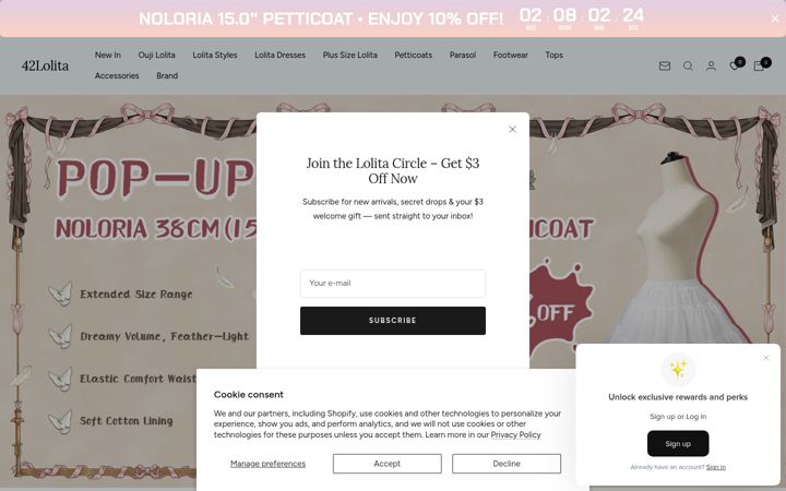 Screenshot of 42lolita.com
