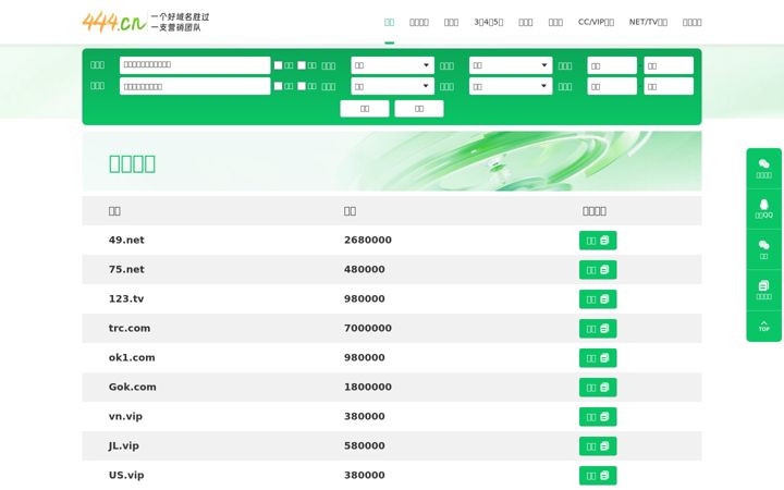 Screenshot of 444.cn