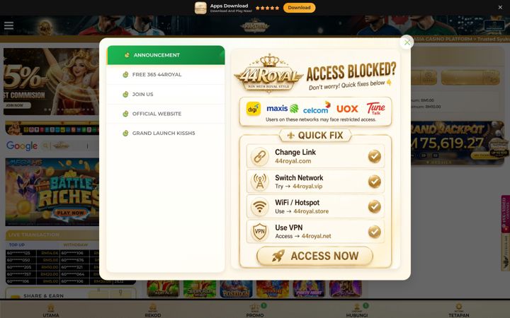 Screenshot of 44royal.space