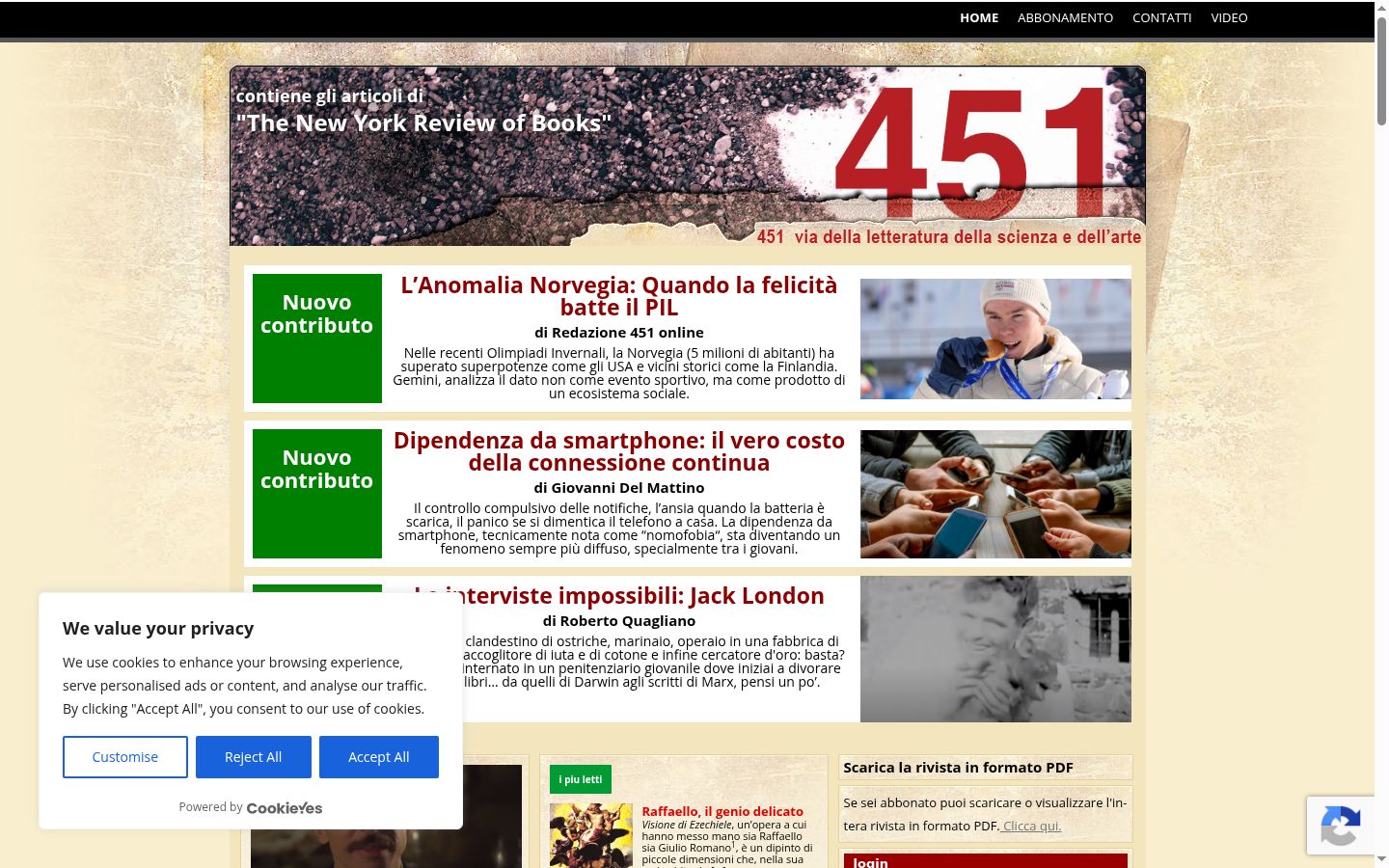Sutikimo reklamjuostės, rodytos prieš bet kokią sąveiką, ekrano kopija