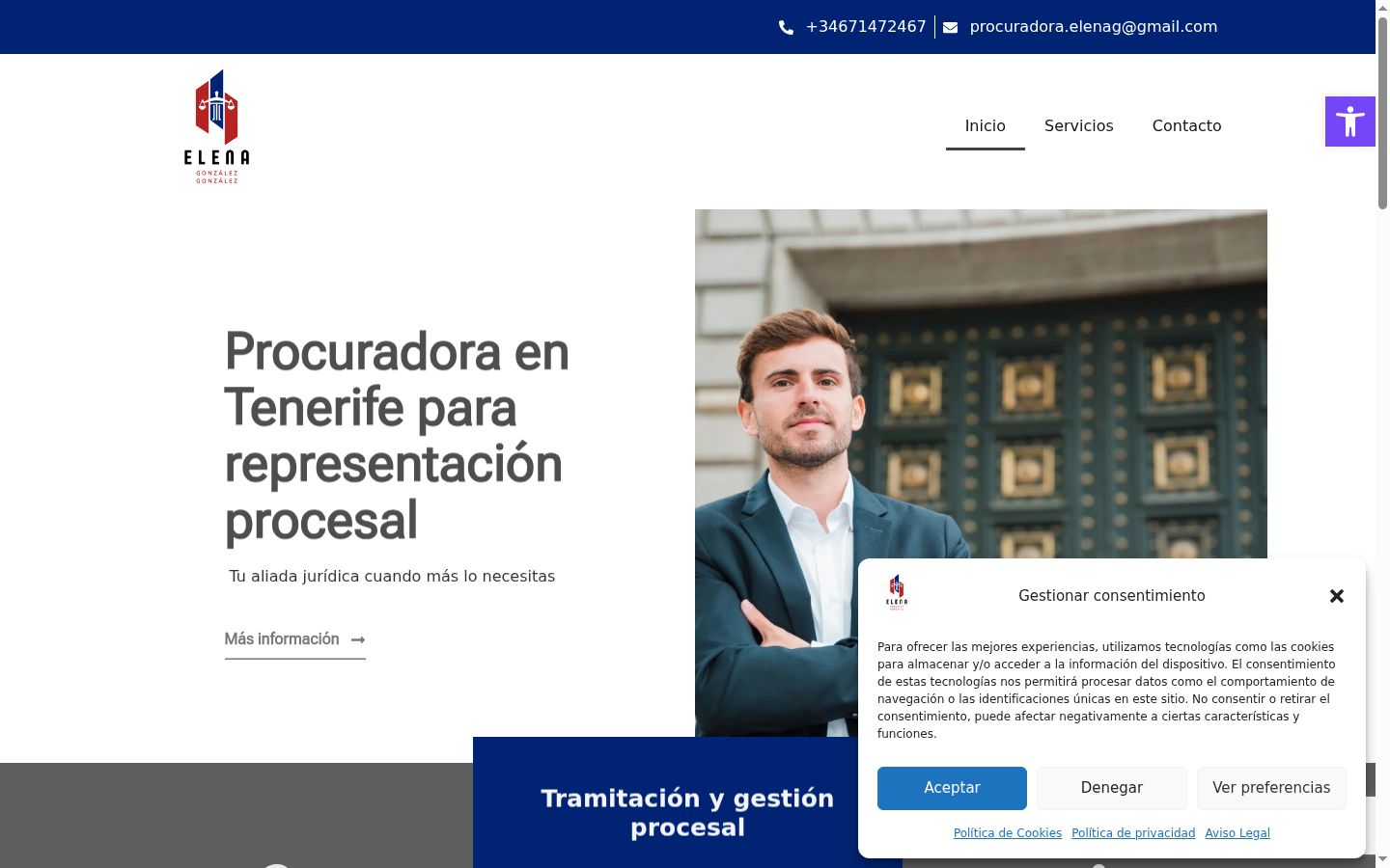 Capture d'écran de la bannière de consentement affichée avant toute interaction