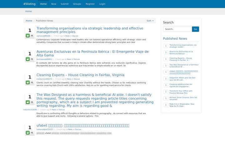 Screenshot of 45listing.com