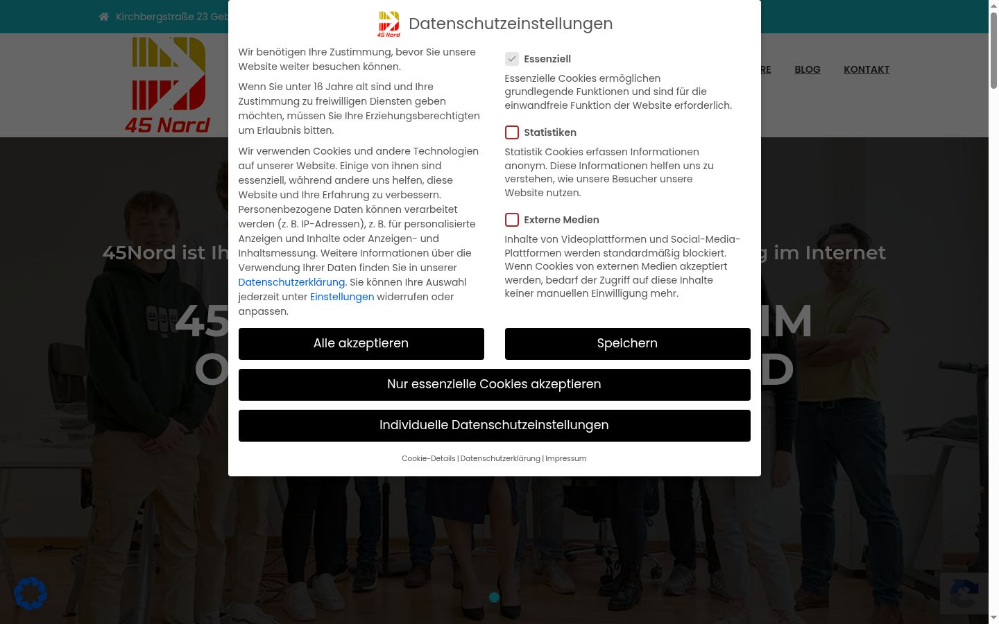 Zrzut ekranu banera zgody wyświetlanego przed jakąkolwiek interakcją