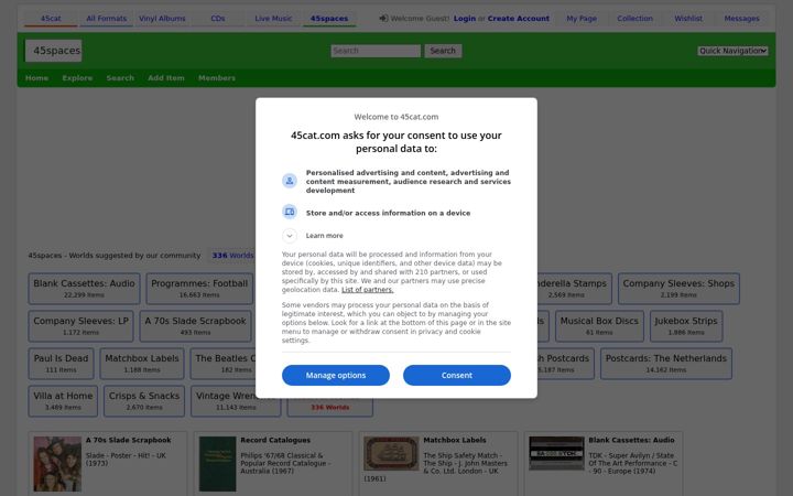 Screenshot of 45spaces.com
