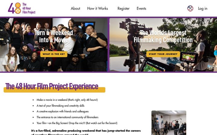 Screenshot of 48hourfilm.com