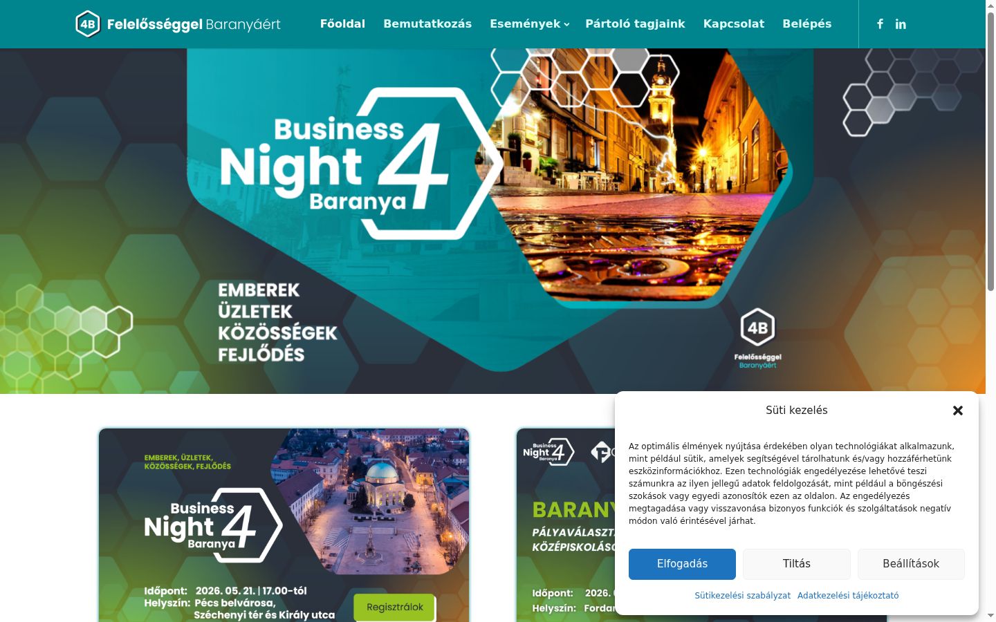 Screenshot tal-banner tal-kunsens muri qabel kwalunkwe interazzjoni