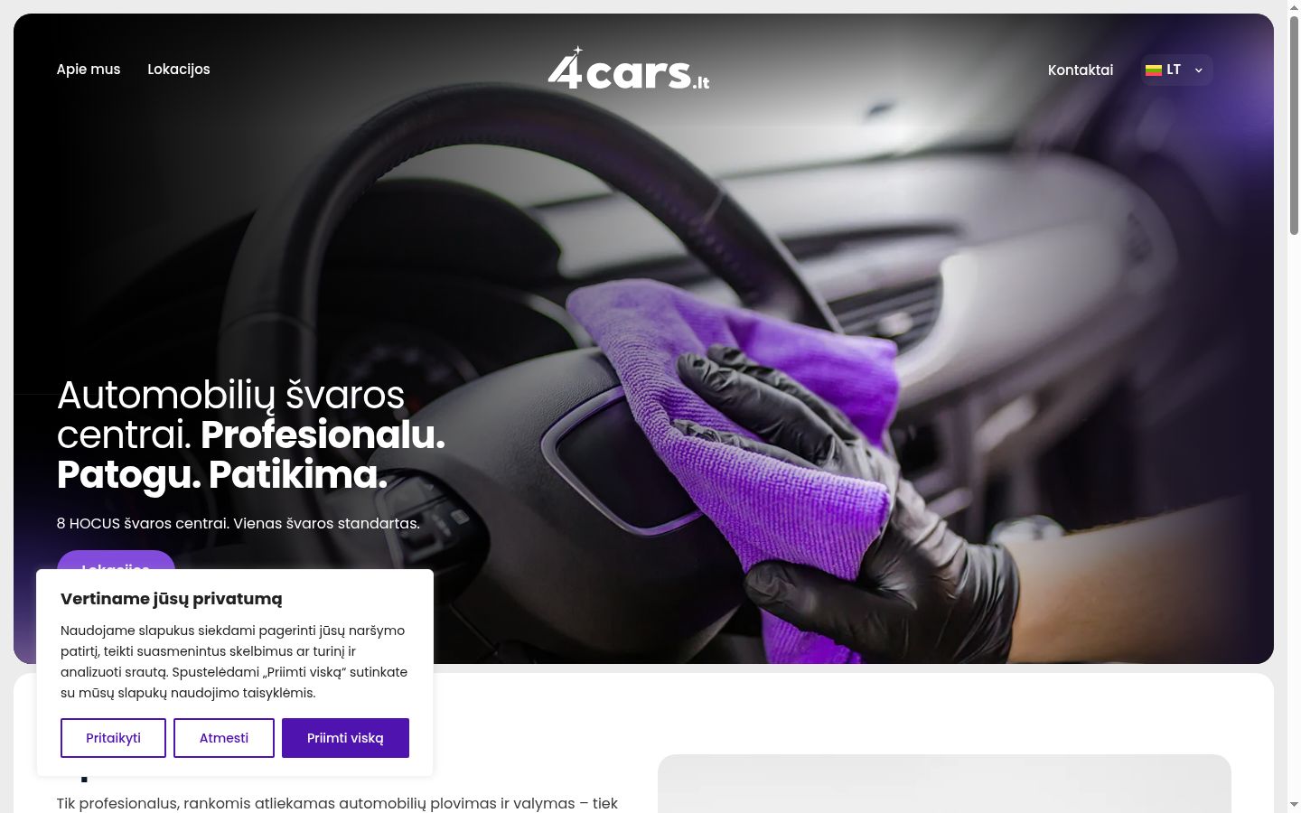 Screenshot tal-banner tal-kunsens muri qabel kwalunkwe interazzjoni