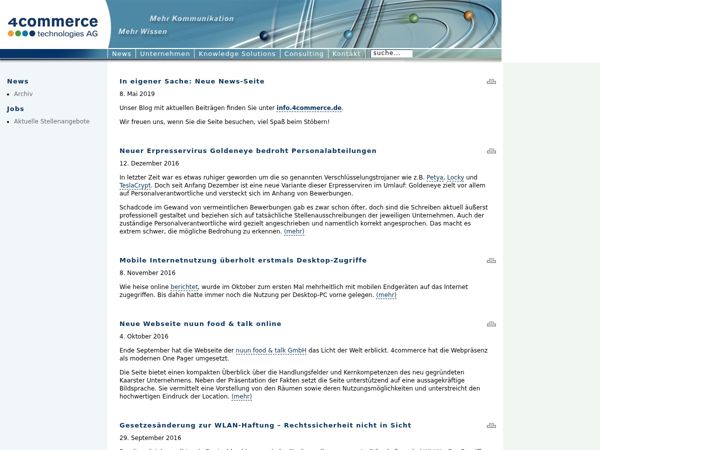 Screenshot of 4commerce.de