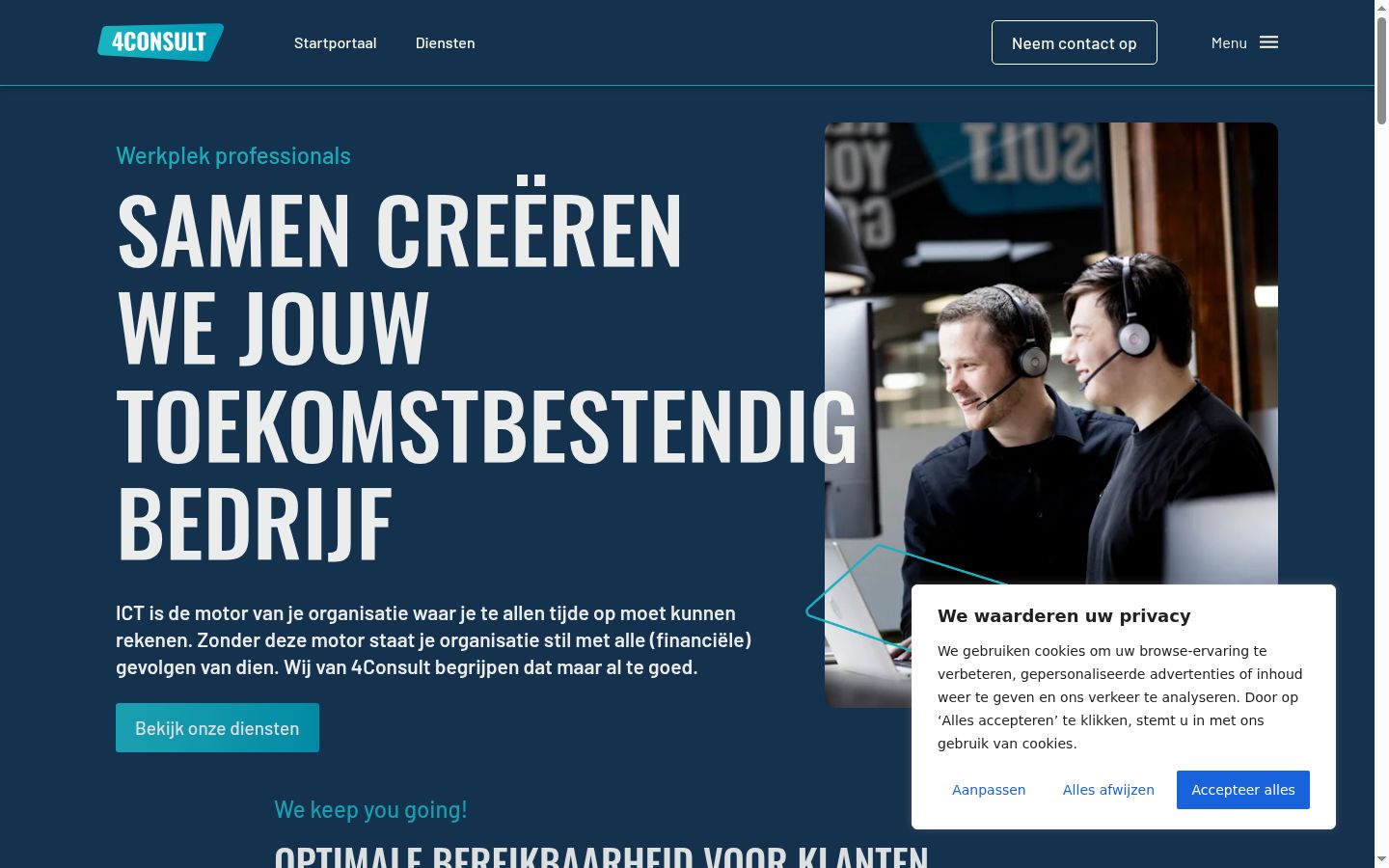 Screenshot tal-banner tal-kunsens muri qabel kwalunkwe interazzjoni