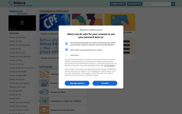 Screenshot of 4devs.com.br