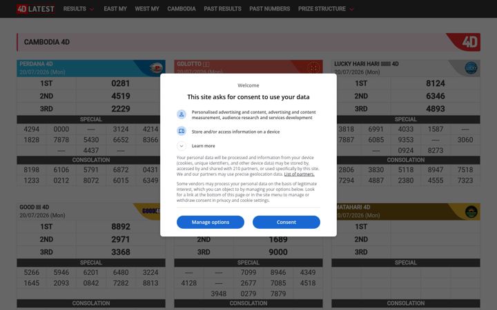 Screenshot of 4dlatest.org