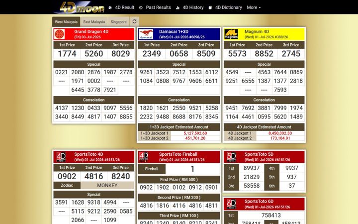 Screenshot di 4dmoon.com