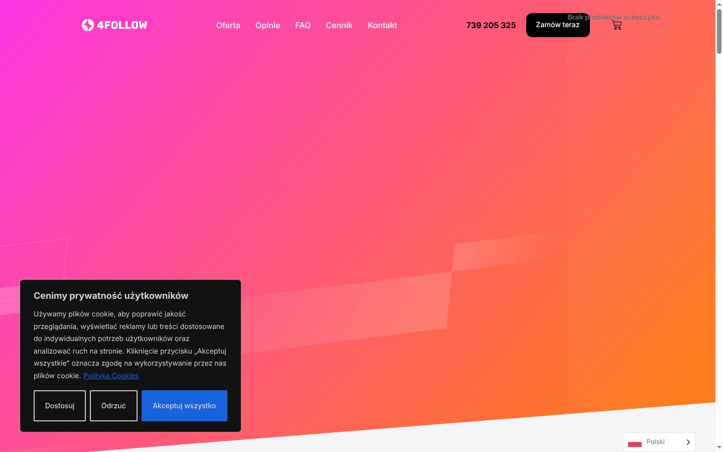 Screenshot tal-banner tal-kunsens muri qabel kwalunkwe interazzjoni