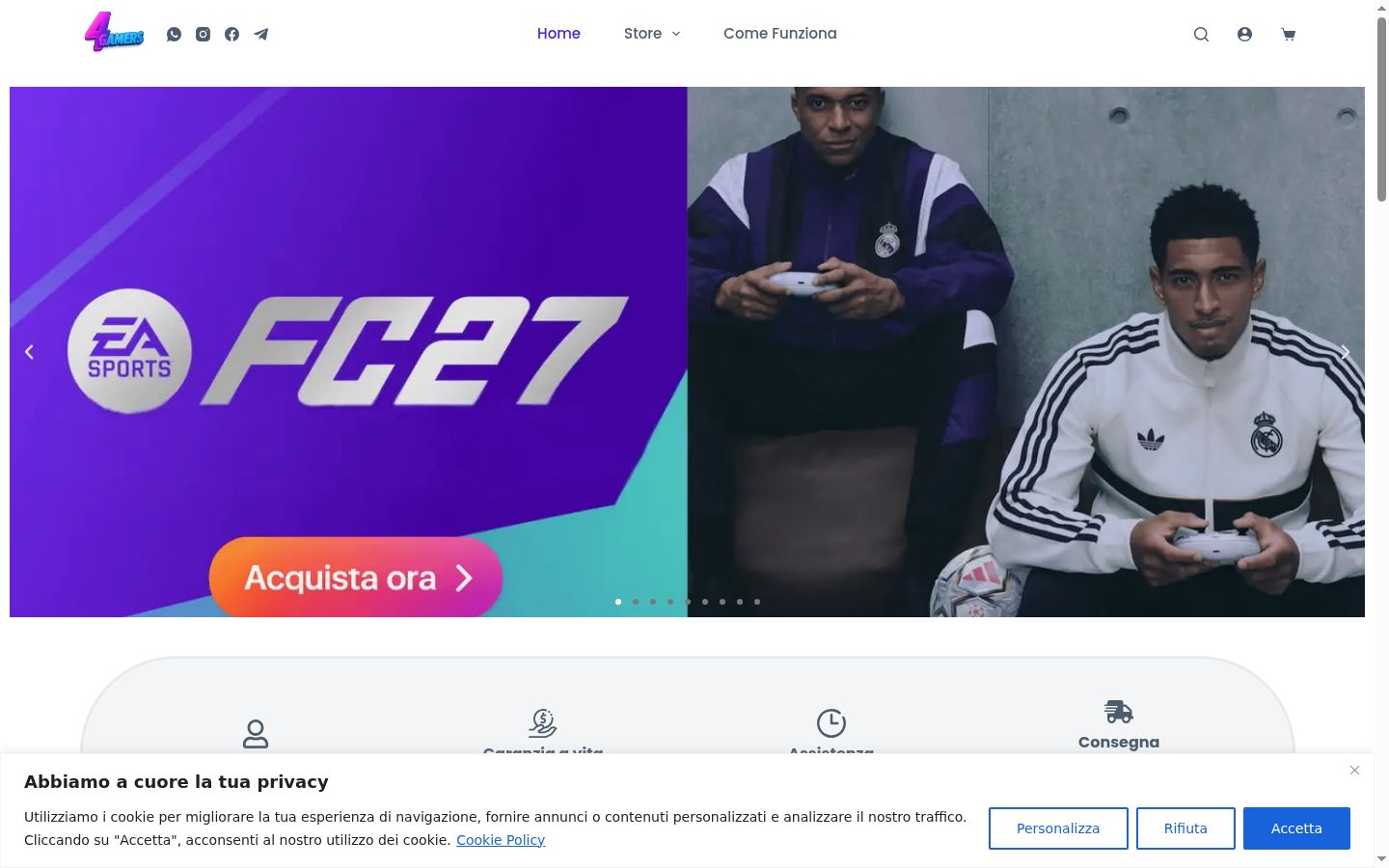 Screenshot του banner συγκατάθεσης που εμφανίστηκε πριν από οποιαδήποτε αλληλεπίδραση