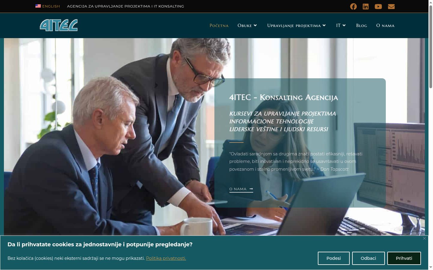 Screenshot tal-banner tal-kunsens muri qabel kwalunkwe interazzjoni