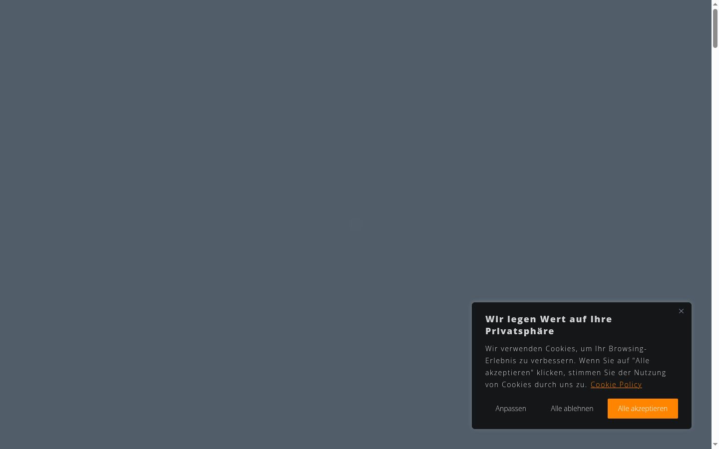 Screenshot tal-banner tal-kunsens muri qabel kwalunkwe interazzjoni