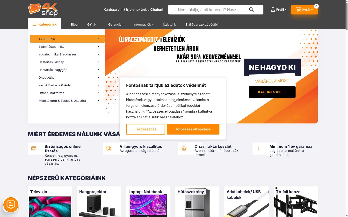 Screenshot tal-banner tal-kunsens muri qabel kwalunkwe interazzjoni