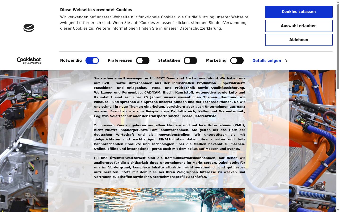 Screenshot tal-banner tal-kunsens muri qabel kwalunkwe interazzjoni