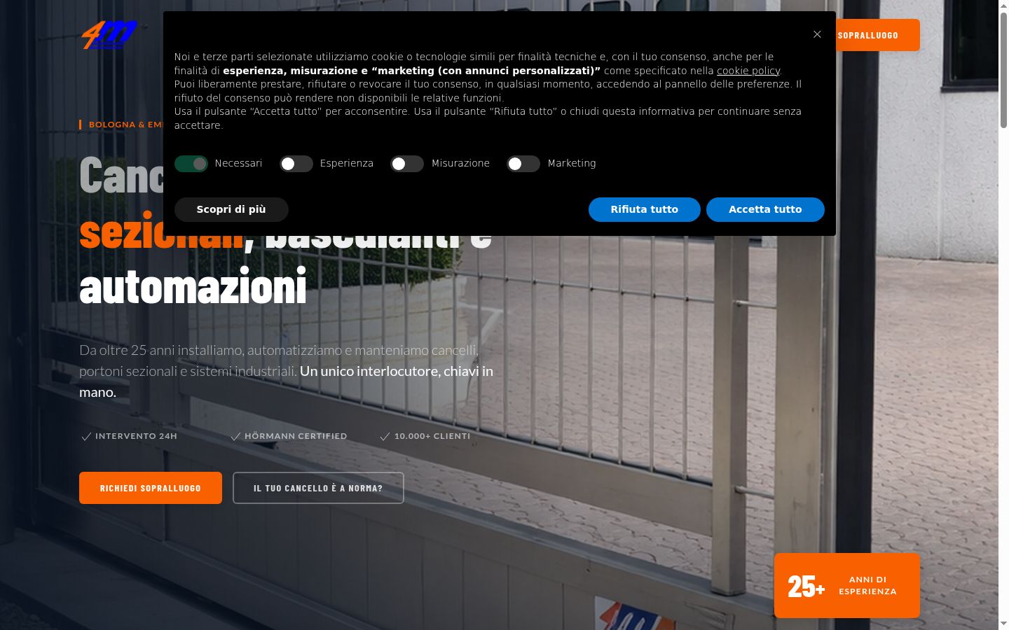 Zrzut ekranu banera zgody wyświetlanego przed jakąkolwiek interakcją