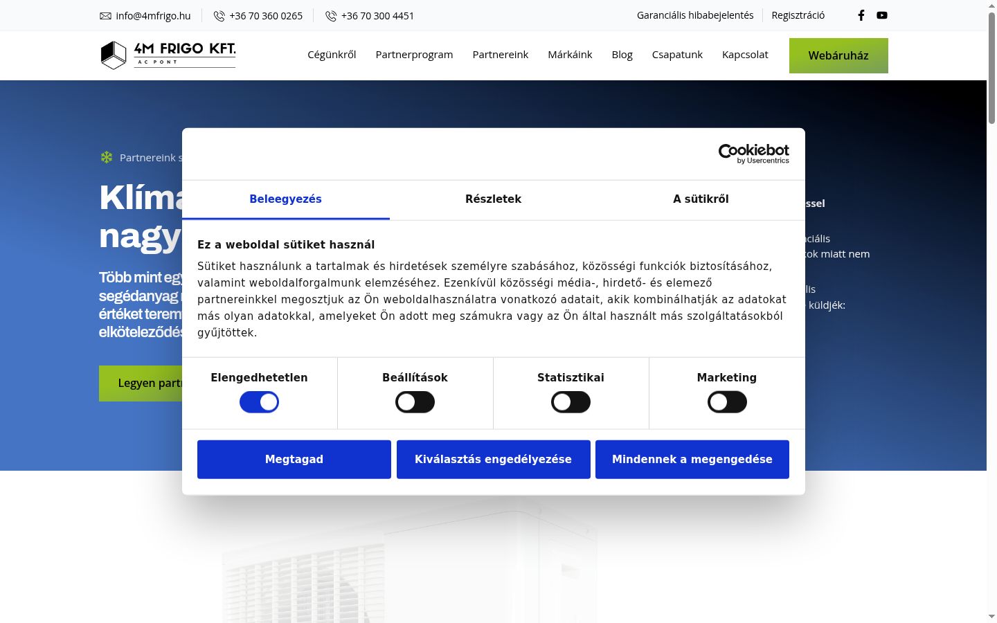 Screenshot tal-banner tal-kunsens muri qabel kwalunkwe interazzjoni