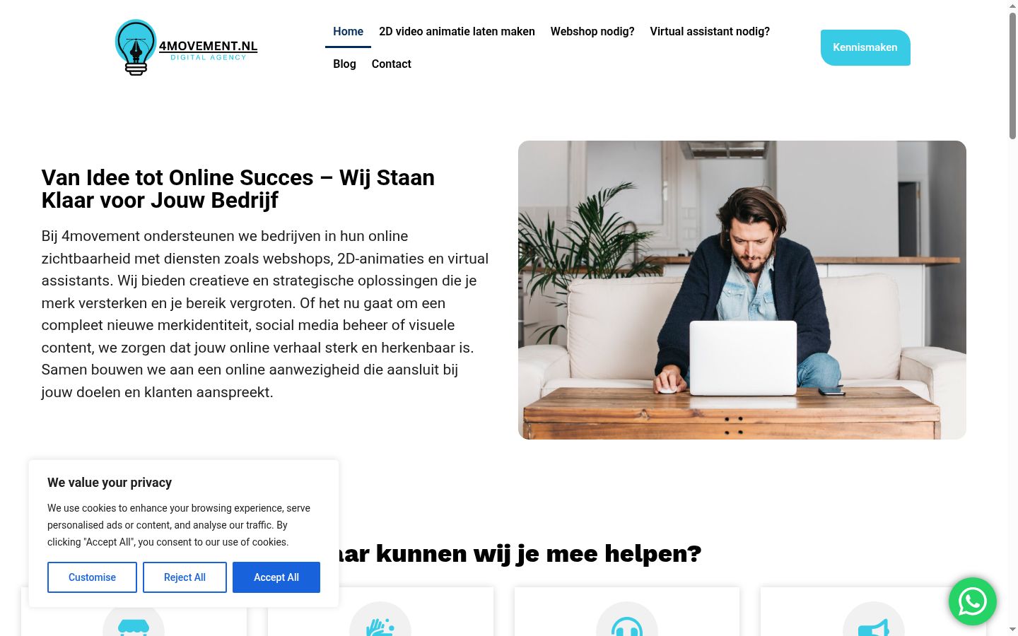 Screenshot tal-banner tal-kunsens muri qabel kwalunkwe interazzjoni