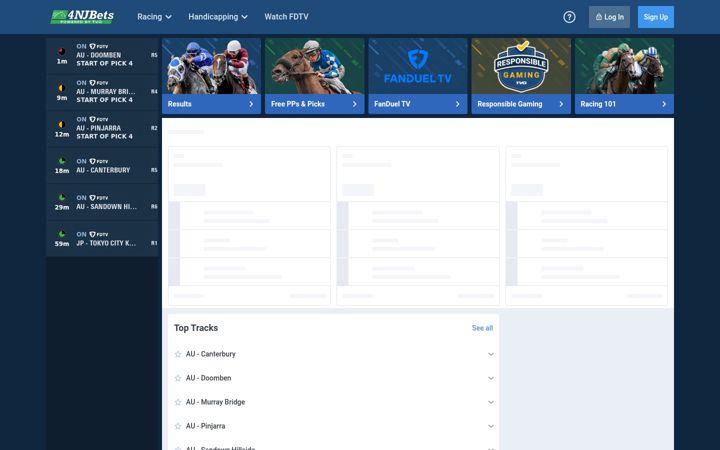 Screenshot of 4njbets.com