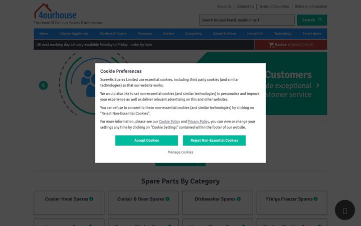 Screenshot of 4ourhouse.co.uk