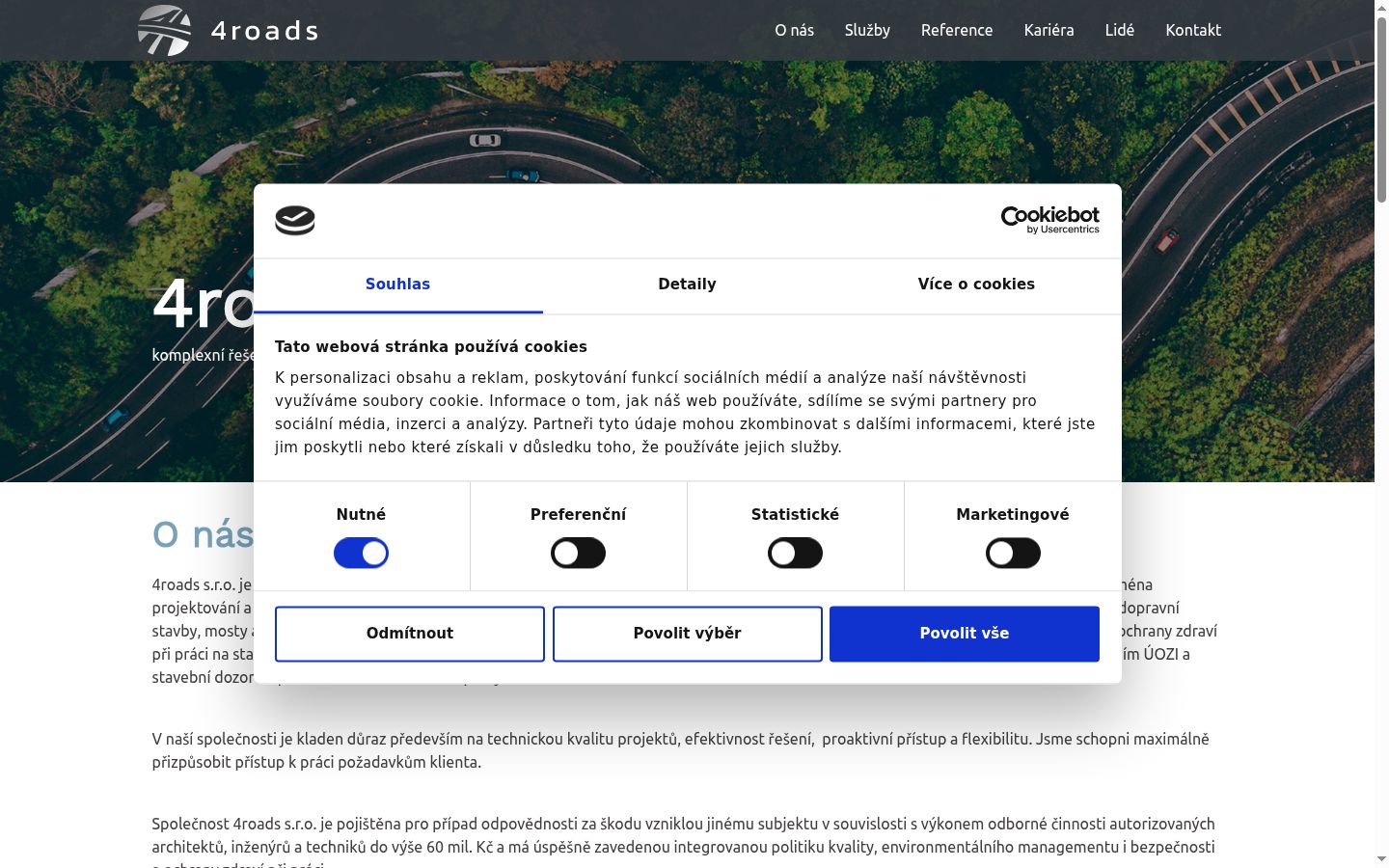 Snímka obrazovky banera súhlasu zobrazeného pred akoukoľvek interakciou