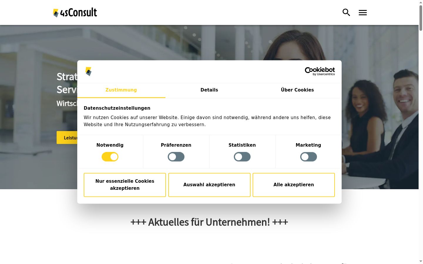 Ekraanipilt nõusolekubännerist, mida näidati enne mis tahes suhtlust